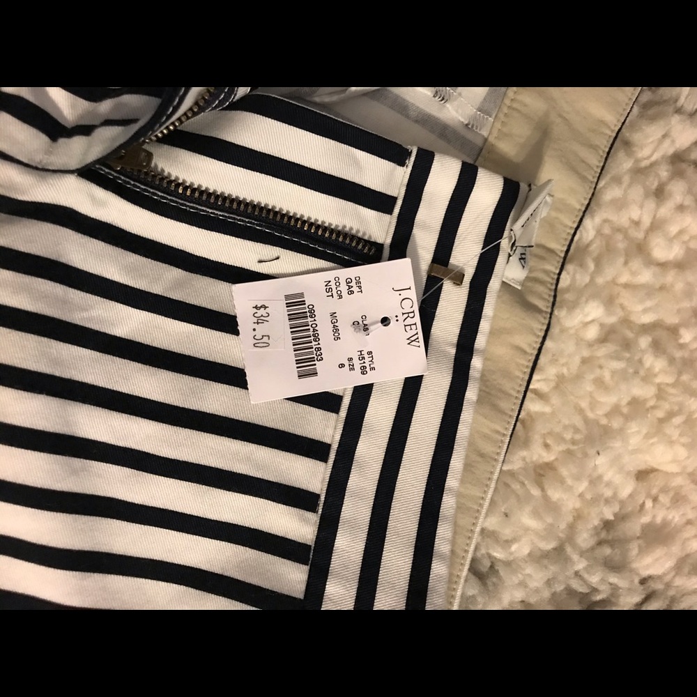 JCrew striped shorts